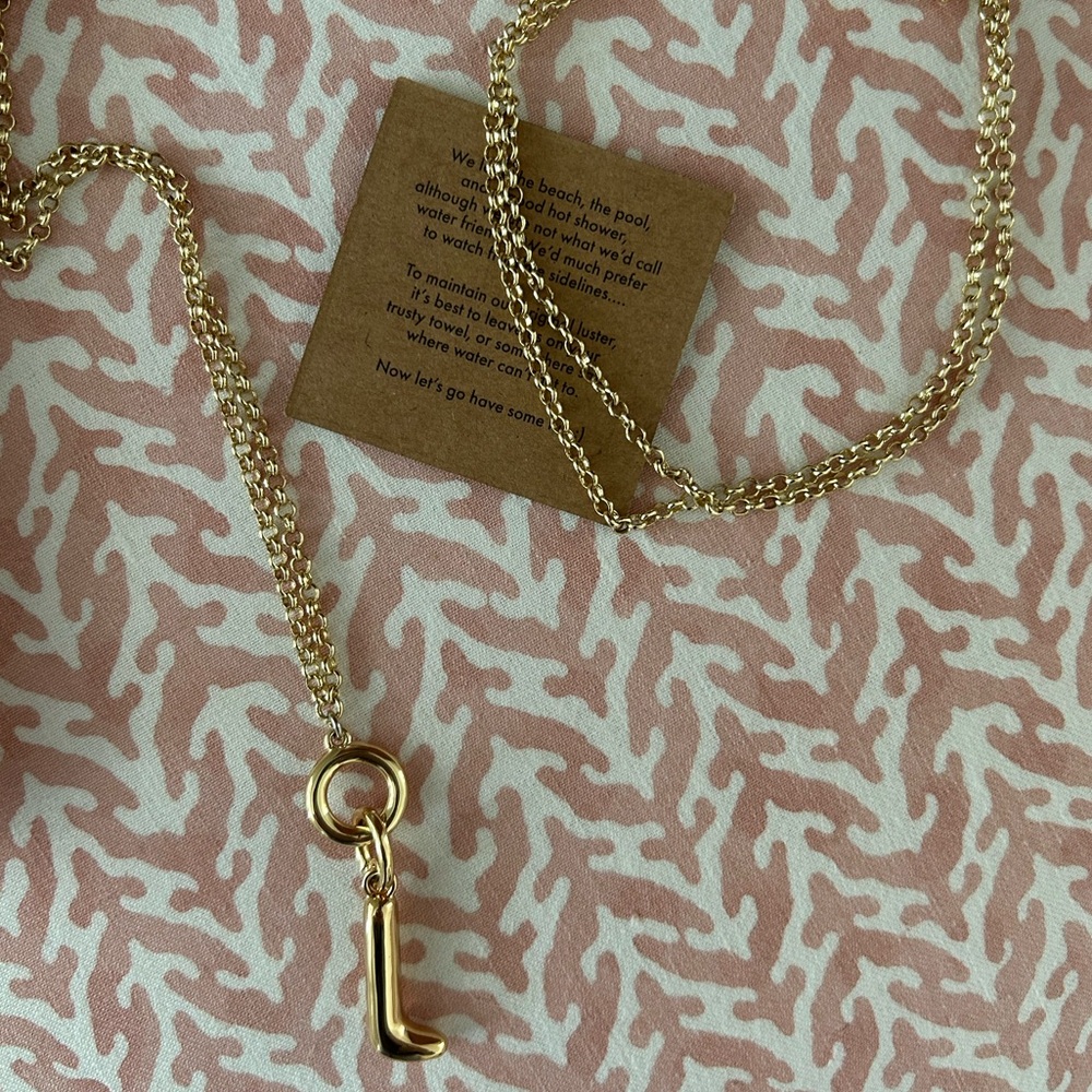 Roxanne Assoulin The Puffy initial necklace- “l” - Picture 2 of 11